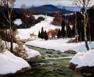 Schnee in New Hampshire von Anthony Thieme