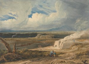 Landschaft mit Kalkofen