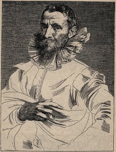 Jan Brueghel der Ältere (oder der Ain, bekannt als Brueghel de Velours) (1568-1625) - Jan Brueghel der Ältere - Gravur nach Anthony van Dyck von Anthony van (after) Dyck