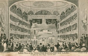 Innenansicht des Theatre Royal, Drury Lane, London von Anthony van Assen