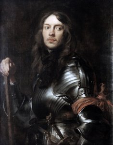 Kommandant in Rüstung mit rotem Schal, um 1625-1627