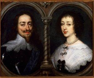 Doppelporträt von Karl I. Stuart von England und Henriette Marie von Frankreich