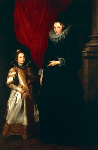 Geronima Brignole Sale mit ihrer Tochter von Anthony van Dyck