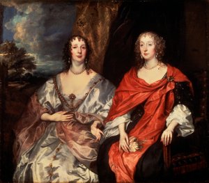 Porträt von Anne Dalkeith und Anne Kirke, 1630er Jahre