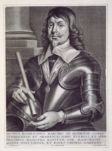 Porträt von James Hamilton (1606-49), 1. Herzog von Hamilton, graviert von Joannes Meyssens von Anthony van Dyck