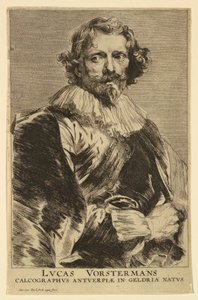 Porträt von Lucas Vorsterman I, aus den Icones Principum Virorum