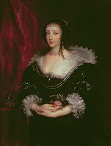 Königin Henrietta Maria (1609-1669), Gemahlin von Karl I. von England, 1632 von Anthony van Dyck