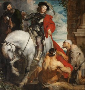 Der heilige Martin von Tours teilt seinen Mantel von Anthony van Dyck