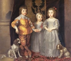 Die Kinder von König Karl I. von England (1600-49) und Königin Henrietta Maria (1609-69), 1637