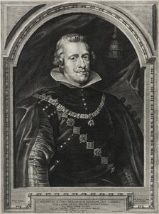 Philipp IV., König von Spanien, graviert von Paulus Pontius (1603-58), 1632 von Anthony van after Dyck