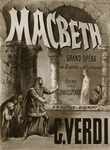 Plakat für die Oper Macbeth von Giuseppe Verdi von Antoine Barbizet