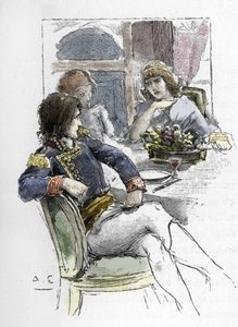 Die Sängerin Giuseppina Grassini (1773-1850) war jung in Anwesenheit von Berthier im Zimmer des ersten Konsuls Napoleon Bonaparte, der ihr Liebhaber wurde