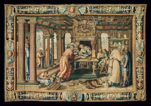 Wandteppich "Geschichte der Artemisia" von Antoine Caron