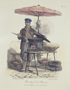 Kastanienverkäufer von Antoine Charles Horace Vernet