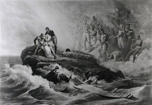 Der Abschied der Familie Bertrand, St. Helena, ca. 1821-36