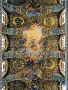 Fresken des Gewölbes der königlichen Kapelle, dekoriert von Antoine Coypel, de La Fosse und Jouvenet (Fresko)