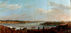 Panoramablick auf Istanbul von Antoine Favray