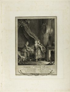 Zu Bett gehen, aus Monument du Costume Physique et Moral de la fin du Dix-huitième siècle