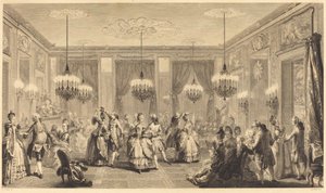 Der Maskenball von Antoine Jean Duclos after Augustin de Saint Aubin