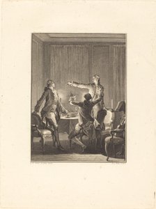 Die Provokation von Antoine Jean Duclos after Jean Michel Moreau