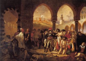 Bonaparte besucht das Pesthaus in Jaffa