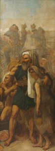 Ägyptische Familie (Skizze für "Die Schlacht der Pyramiden")