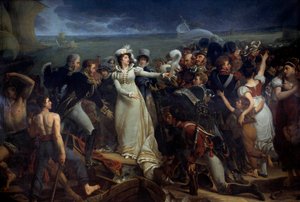 Einschiffung von Marie Therese von Frankreich, Herzogin von Angouleme genannt Madame Royale (1778-1851) in Pauillac am 2.04.1815 nach England