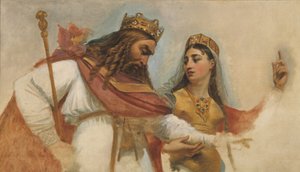 Skizze für die Kuppel des Pantheon (Kirche Sainte-Geneviève): Clovis und Clotilde, ca. 1811 von Antoine Jean Gros