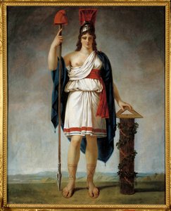 Die Französische Republik Jahr II. Allegorie der Republik: am Ende des Speers die phrygische Mütze (Symbole der Französischen Revolution). Gemälde zugeschrieben Antoine Jean Gros (1771-1835) von Antoine Jean Gros
