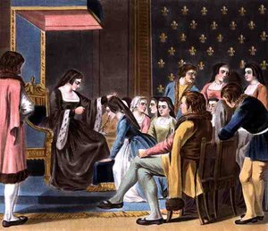 Einrichtung des Ordens der Franziskanerinnen durch Anne von Bretagne, graviert von Jean Baptiste Morret von Antoine Louis Francois (after) Sergent Marceau
