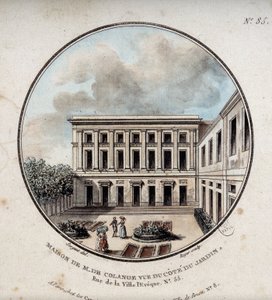 Haus von M. de Colange, Ansicht vom Garten (rue Ville-l