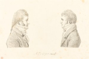 Selbstporträt und der Bruder des Künstlers