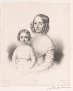 Porträt von Catharina Petronella Maria Cochius mit ihrer Tochter
