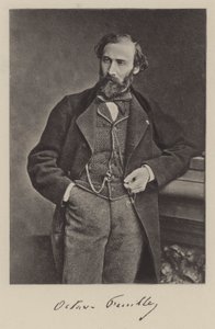 Octave Feuillet, französischer Romanautor und Dramatiker (s/w Foto) von Antoine Samuel Adam Salomon
