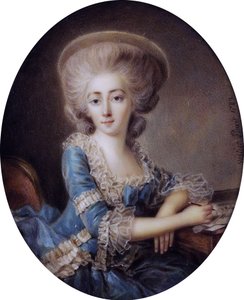 Madame de Montesson (1738-1806), von Antoine Vestier (1740-1824) von Antoine Vestier