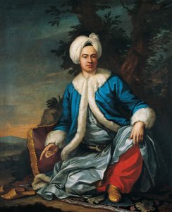 Porträt eines Europäers in türkischer Tracht, zweite Hälfte des 18. Jahrhunderts von Antoine de Favray
