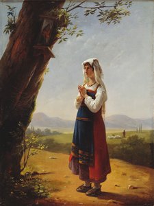 Bauer in der römischen Landschaft von Antoinette Cecile Hortense Lescot Haudebourt