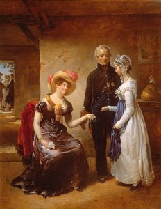 Die Großzügigkeit der Herzogin von Angoulême, 1821 von Antoinette Cecile Hortense Lescot Haudebourt