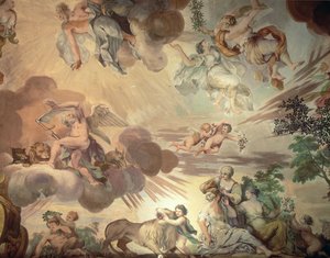 Der Triumph des Friedens über den Krieg (Detail) von Anton Agelo Bonifazi