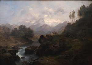 Gebirgslandschaft mit dem Wiesbachhorn