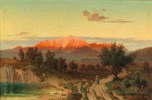 Sonnenuntergang über dem Hohen Göll