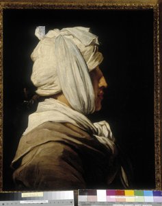 Porträt des Malers Anicet Charles Gabriel Lemonnier (1743-1824), ein Bandee-Kopf