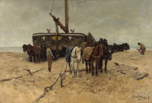Fischerboot am Strand