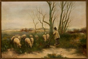 Hirte und Schafe von Anton Mauve