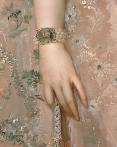 Marie-Louise de Parme, Ehefrau ihres Cousins von Anton Raphael (attr. to) Mengs