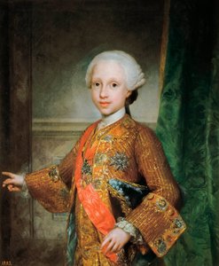 Porträt von François Xavier de Bourbon, Infant von Spanien, Ritter des Heiligen Geistes von Anton Raphael Mengs