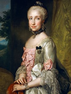 Porträt von Maria Luisa von Bourbon anlässlich ihrer Verlobung