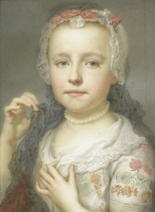 Porträt eines jungen Mädchens, wahrscheinlich Julie Carlotta Mengs, Schwester des Künstlers von Anton Raphael Mengs