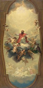 St. Eusebius wird in den Himmel getragen, um 1757