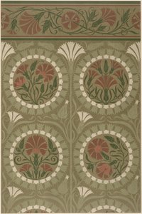 Tapetendesign mit Kornblumen von Anton Seder